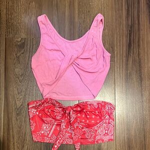 Summer top bundle 

Tanks/short sleeve/strapless